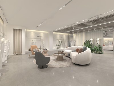 现代服装店3D模型下载